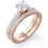 Thumbnail: Real Round Diamond - Antique - Victorian - Pave - Vintage Gothic Wedding Ring S