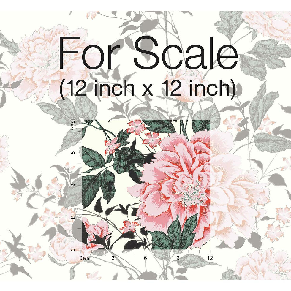 Thumbnail: Vintage Floral Pink Peel & Stick Wallpaper by Drew Barrymore Flower Home