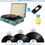 Thumbnail: Record Player Vintage 3-Speed Bluetooth Vinyl Turntable with Stereo Speaker, Be