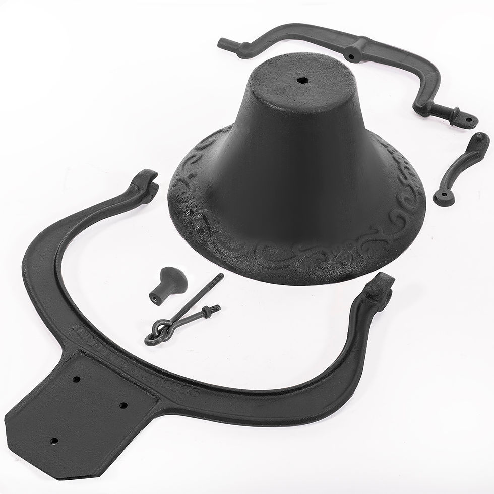 Thumbnail: XtremepowerUS Large Cast Iron Farmhouse Dinner School Bell Vintage Antique Styl