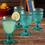 Thumbnail: The Pioneer Woman Adeline 12-Ounce Footed Glass Goblets, Set of 4, Tuquoise