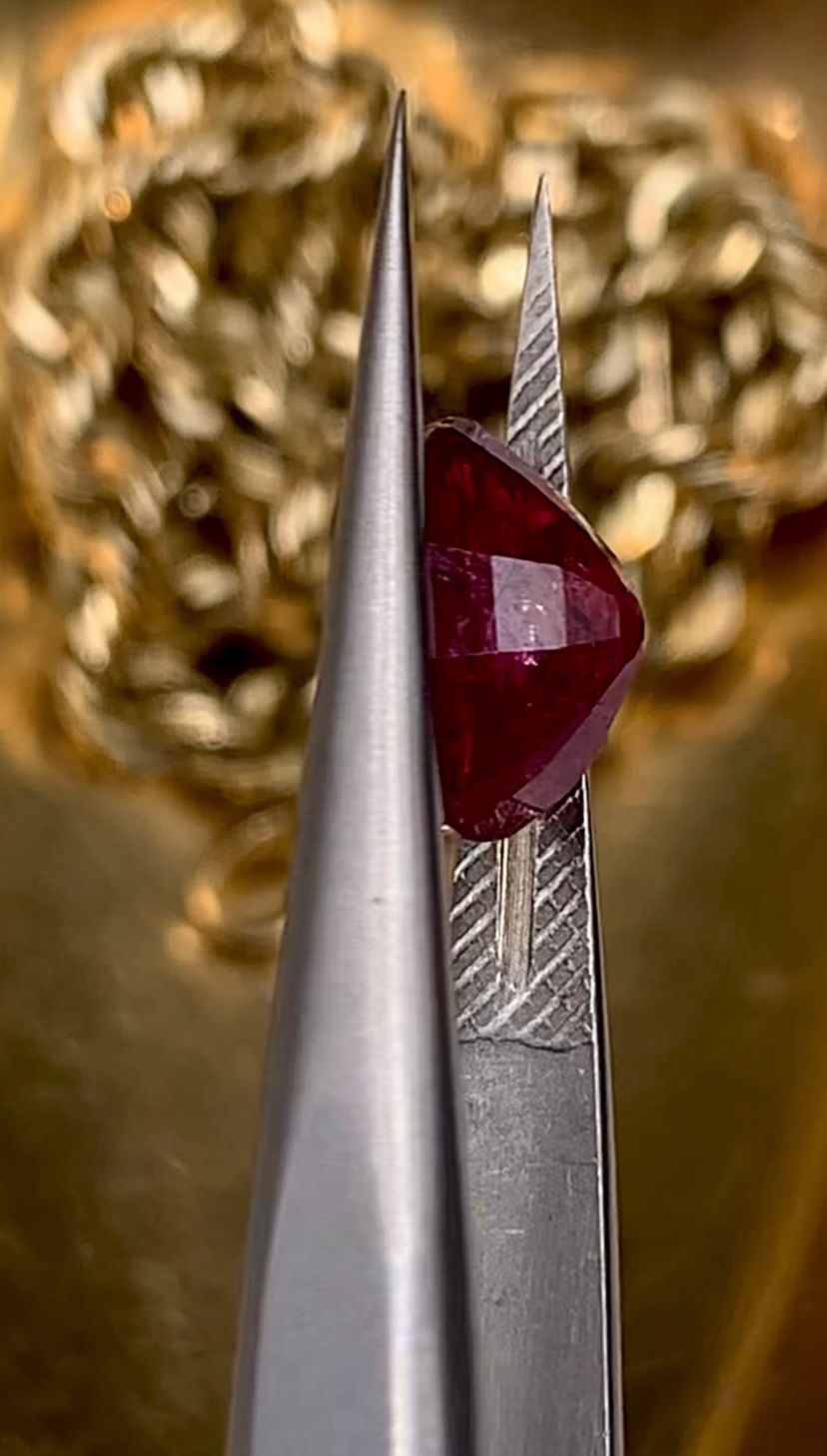 Thumbnail: GFCO Certified 2.11Ct Natural Unheated Purplish-Red Ruby From Madagascar