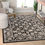 Thumbnail: Well Woven Avebury Alexis Vintage Oriental Floral Grey 7'10" x 10'6" High-Low A