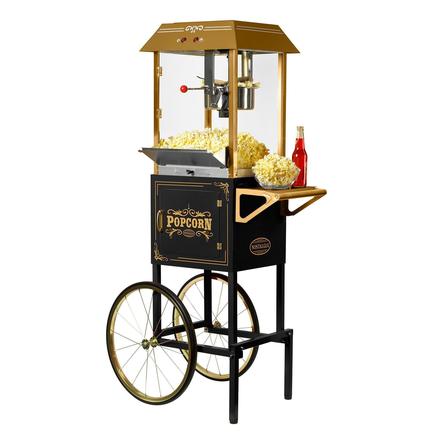 Nostalgia Electrics Vintage Collection Commercial Kettle Popcorn Cart