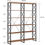 Thumbnail: O&K Furniture 80.7" Double Wide 6 Shelf Bookcase, Industrial Large Open Metal E