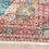 Thumbnail: Floral Distressed Turkish Vintage Style Oriental Area Rug Blue Carpet 8 x 10