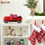 Thumbnail: Spencer Vintage Red Metal Classic Rustic Pickup Truck Christmas Ornament Kids G