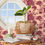 Thumbnail: Vintage Floral Red Peel & Stick Wallpaper by Drew Barrymore Flower Home