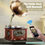 Thumbnail: LuguLake Record Player Retro Turntable, All in One Vintage Phonograph Nostalgic