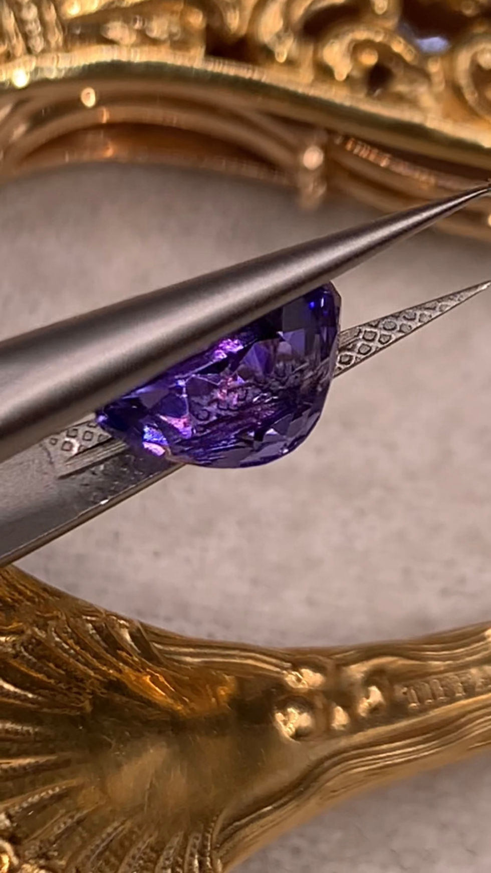 Thumbnail: 1.97Ct Natural Rare Bluish Violet Tanzanite 