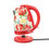 Thumbnail: The Pioneer Woman Vintage Floral/Red Electric Kettle, 1.7-Liter