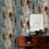 Thumbnail: Vintage Woods Panel Wallpaper Rolls Blue/Brown Peel and Stick Wall Paper Murals