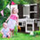 Thumbnail: Gymax Kids Cooking Pretend Play Toy Wooden Kitchen Set Children Playset Vintage