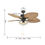Thumbnail: 52-Inch Tropical Palm Ceiling Fan Light with Pull Chain Control 5 Tropical Palm