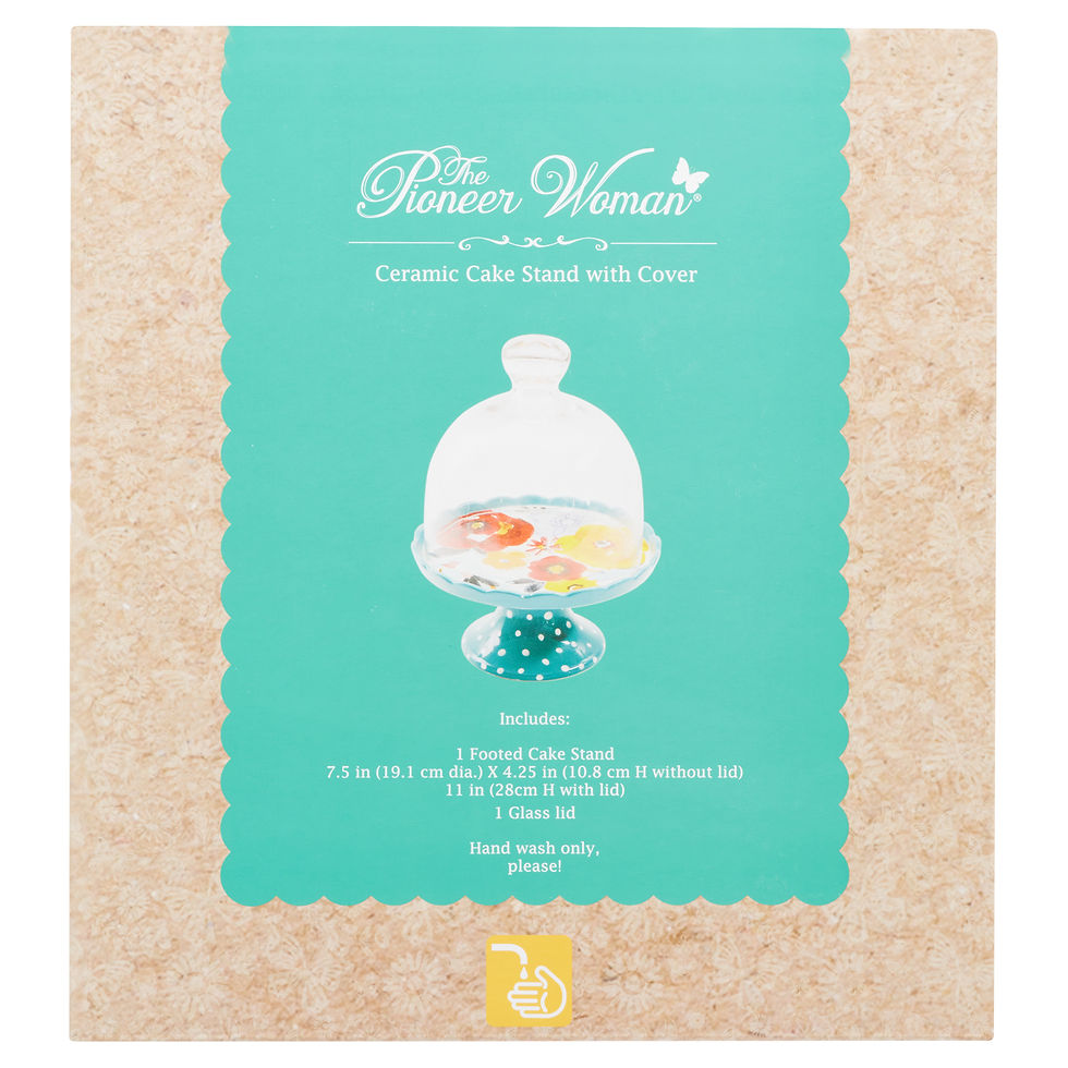 Thumbnail: The Pioneer Woman Flea Market Floral Polka Dot Mini Cupcake Stand with Lid