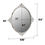 Thumbnail: Stonebriar Collection Oval Wall Rustic Mirror with Worn White Vintage Metal Dec