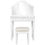 Thumbnail: Costway Tri Folding Vintage White Vanity Makeup Dressing Table Set