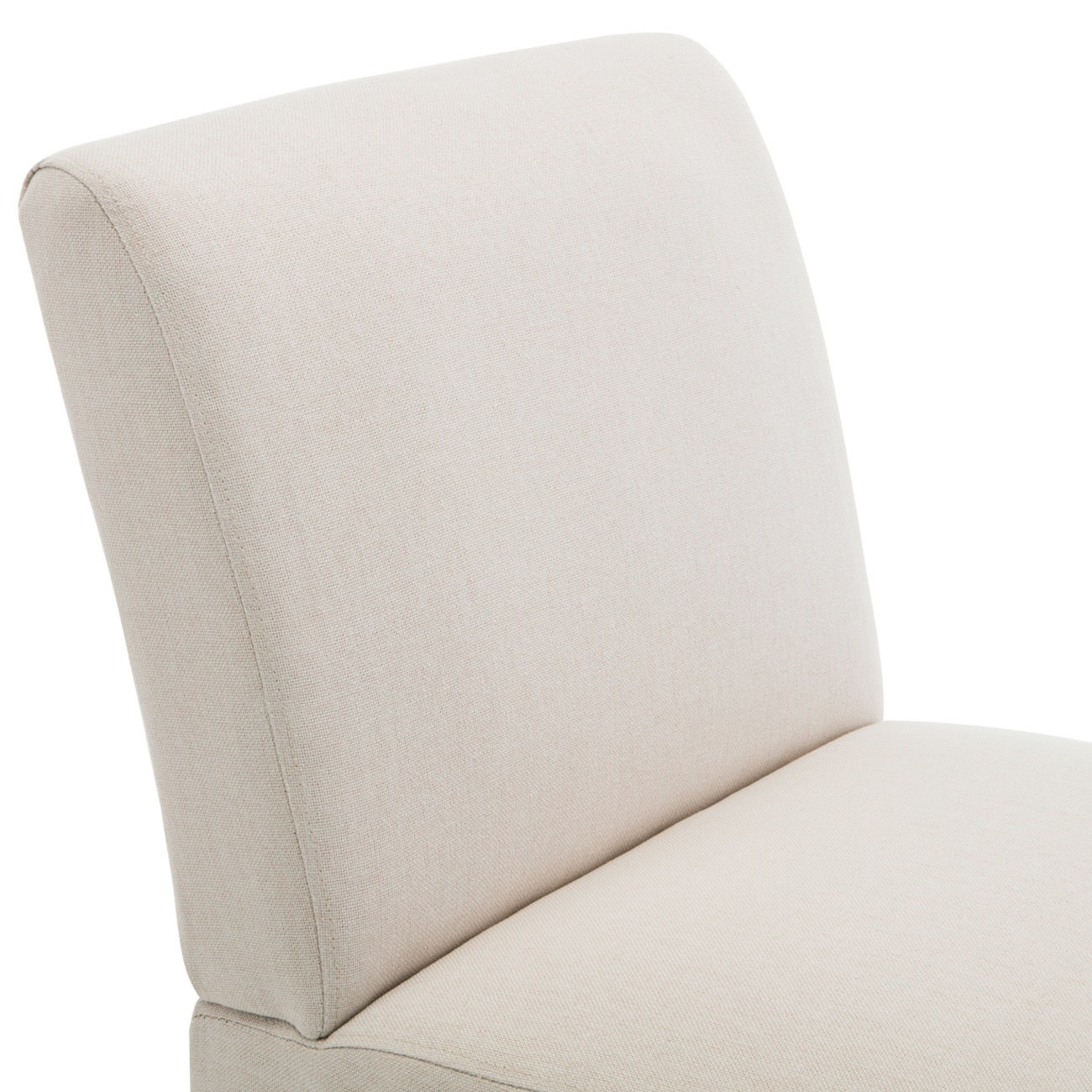 BELLEZE Armless Contemporary Upholstered Single Curved Slipper Accent Chair Liv