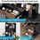 Thumbnail: Tribesigns Makeup Vanity Table with Lighted Mirror, Vintage Makeup Dressing Tab