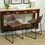 Thumbnail: Roundhill Furniture Lotusville Vintage PU Leather Counter Height Stools, Antiqu