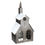 Thumbnail: Holiday Time Metal Church Christmas Table Top Decoration, 6" x 13"