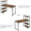 Thumbnail: Computer Desk with Shelves 47.2 Inch, Modern Home, Vintage
