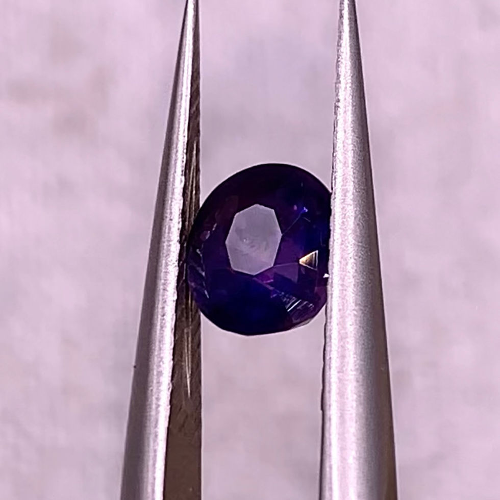 Thumbnail: 1.10Ct Natural Unheated Rare Purple Violet Sapphire from Madagascar 