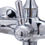Thumbnail: Bath Tub Bathroom Vintage Faucet 2 handles Brass Clawfoot Hand Shower Sprayer