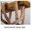 Thumbnail: OUSGAR 5 Lights Chandelier Wood Hanging Industrial Pendant Lighting Wooden Farm