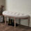 Thumbnail: Half Moon Upholstered Bench Vintage French Bench Chair for Bedroom and More