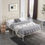 Thumbnail: VECELO Queen Metal Platform Bed Frame with Vintage Victorian Headboard and Foot