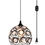 Thumbnail: Bestgoods Mini Single Crystal Pendant Lighting, 1 Light Black Basket Cage Hangi