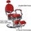 Thumbnail: BarberPub Vintage Barber Chair All Purpose Heavy Duty Metal Hydraulic Recline S