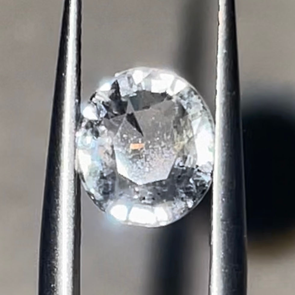 Earth mined 1.84Ct Natural Unheated White Sapphire From Sri Lanka