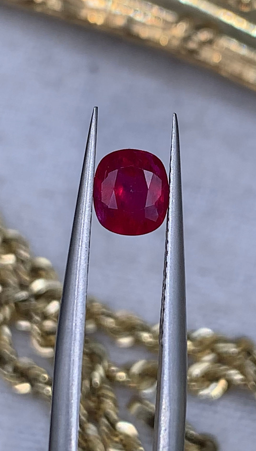 Thumbnail: GIA Certified 0.93Ct Natural Unheated Rare Royal Sovereign Blood Red Ruby