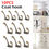 Thumbnail: HOTBEST 10Pcs Heavy Duty Dual Coat Hooks Wall Mounted Coat Rack Bronze Vintage 