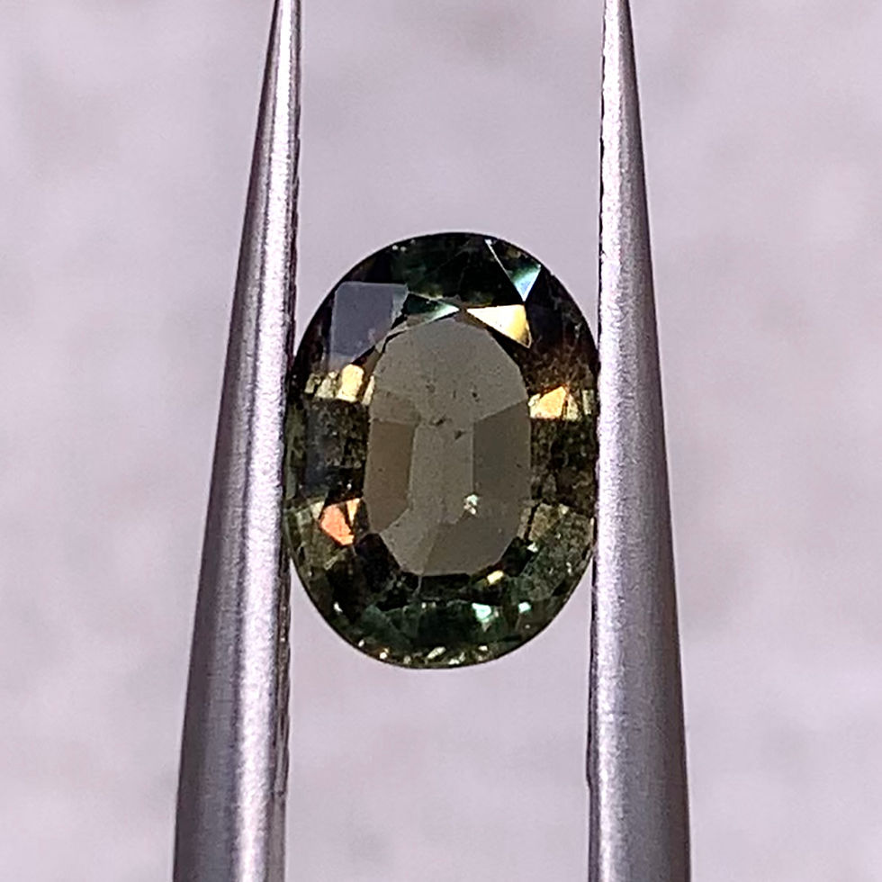 Thumbnail: 1.50Ct Natural Exquisite Olive Green Sapphire From Madagascar