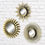 Thumbnail: Better Homes & Gardens 3-Piece Round Sunburst Mirror Set in Gold Finish