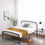 Thumbnail: SamyoHome Queen Size Metal Bed with Headboard, Footboard, No Box Spring Needed,