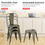 Thumbnail: Stackable Chair Restaurant Chair Metal Chair Chic Metal Kitchen Dining Chairs S
