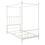 Thumbnail: DHP Anika Metal Canopy Bed, Twin Size Frame, Bedroom Furniture, White