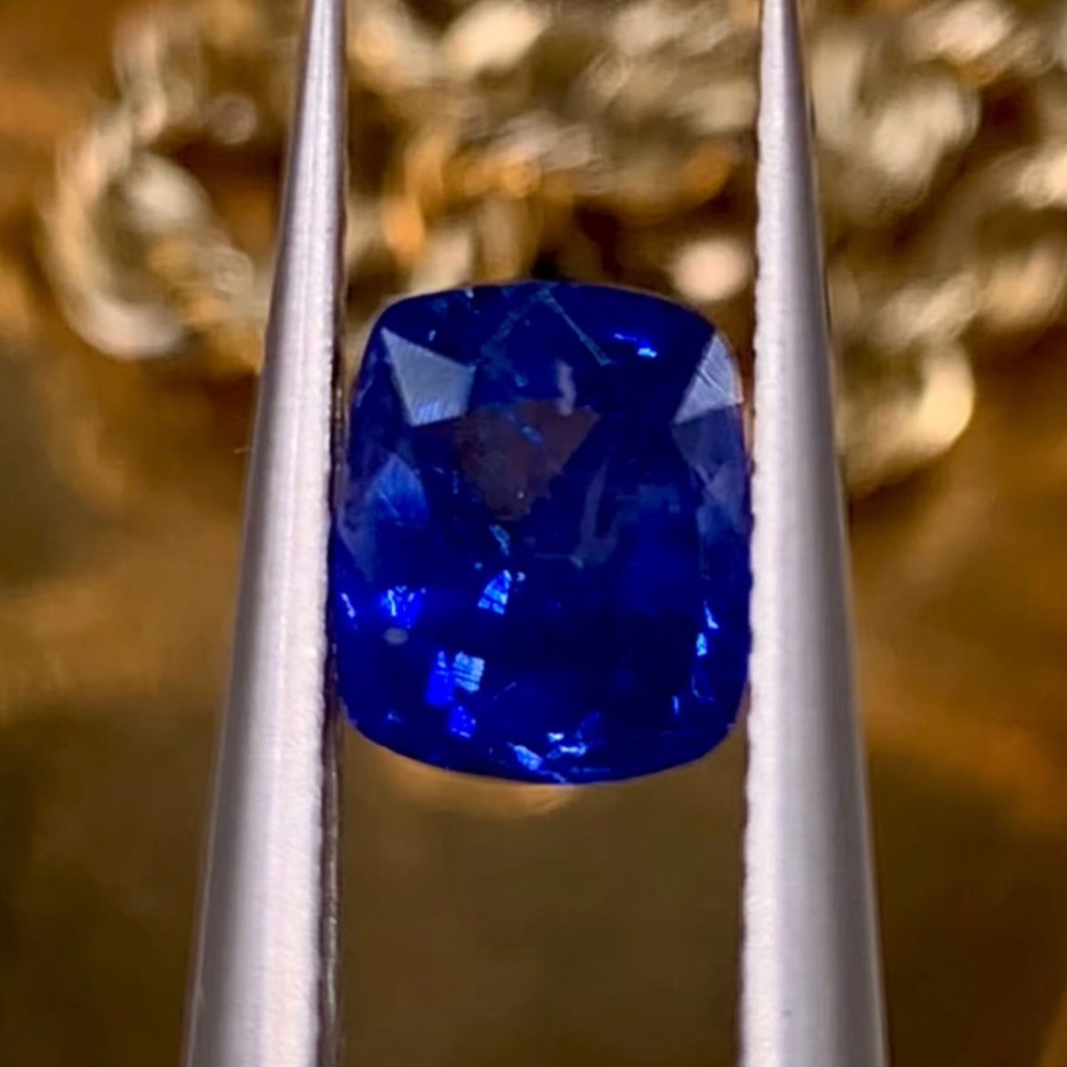 1.38Ct Natural Unheated Rare Royal Blue Sapphire From Ceylon (Sri Lanka)