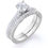 Thumbnail: Real Round Diamond - Antique - Victorian - Pave - Vintage Gothic Wedding Ring S