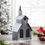 Thumbnail: Holiday Time Metal Church Christmas Table Top Decoration, 6" x 13"