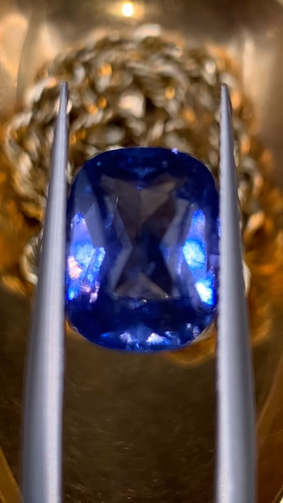 Thumbnail: GFCO Certified 3.29Ct Natural Rare Cornflower Blue Sapphire From Sri Lanka
