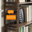 Thumbnail: 3-6 Tier Adjustable Tall Etagere Bookcase, Bamboo Standing Bookshelf, Vintage B