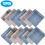 Thumbnail: TSV Men's Handkerchiefs, 12/6PCS Men's Cotton Handkerchiefs, Plaids Patterned P