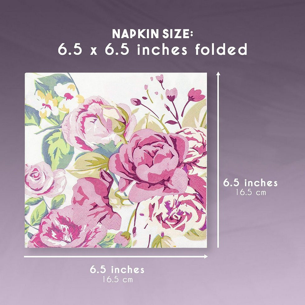 Thumbnail: Cocktail Napkins - 150-Pack Luncheon Napkins, Disposable Paper Napkins Vintage 