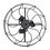 Thumbnail: Vintage Industrial Farmhouse Chandelier Fan Shaped 3 Bulb Cage Light, Rustic Se