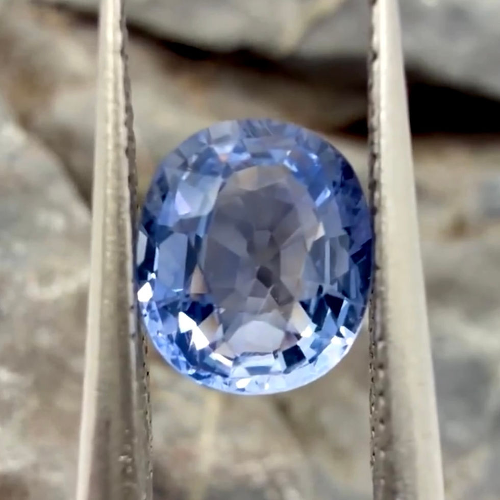 Thumbnail: AIG Certified 1.35Ct Natural Rare Cornflower Blue Sri Lankan Sapphire